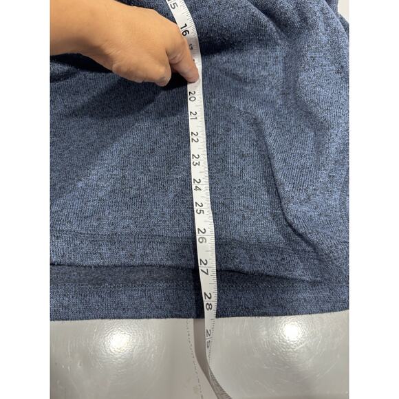 EDDIE BAUER Men’s Tight Knit Quarter-Zip Pullover Blue Size X Large - Picture 7 of 10